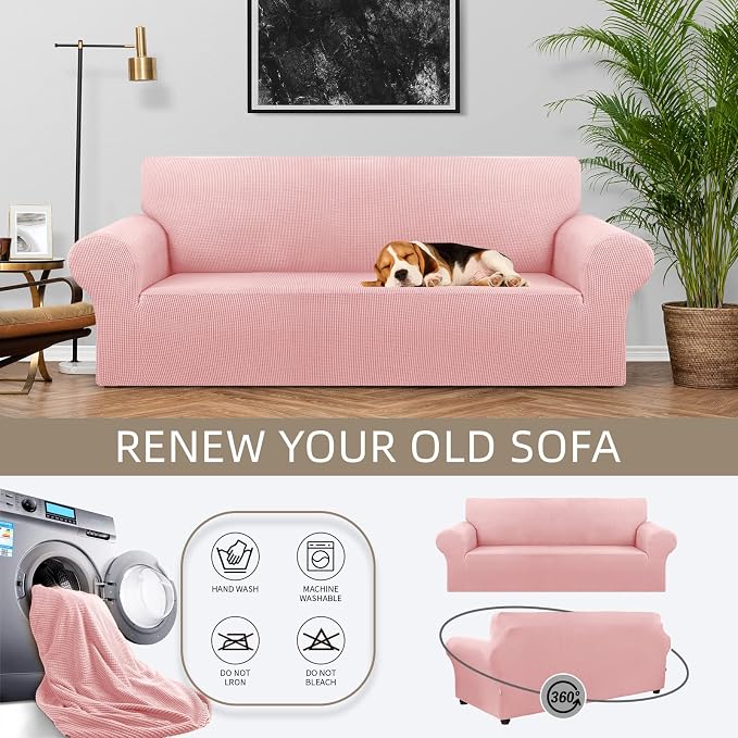 KEKUOU Stretch Sofa Cover Slipcover ，Couch Covers - Image 3
