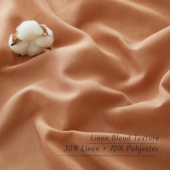NICETOWN Rustic Linen 132 inch Long Curtains - Image 2