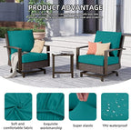 14Pcs Outdoor Cushion Covers, Patio Cushion Covers, Stretch Elastic Slipcovers - Image 3