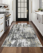 Latte&Fog 3x5 Entryway Rug, Vintage Washable Area Rug, Boho Non Slip Low Pile - Image 3