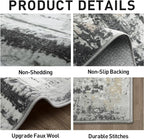 8x10 Area Rugs Washable Rug: Large Modern Abstract Living Room Rug Soft - Image 5