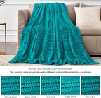 BEDELITE Fleece Throw Blanket for Couch – 3D Ribbed Jacquard Soft and Warm - Image 7