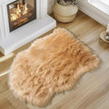 Faux Fur Rug - Faux Sheepskin Rug 2x3 Ft Irregular Shaped Carpet Fluffy Carpet by MaqiIhanCustomOfficial