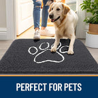 OLANLY Dog Door Mat for Muddy Paws 54x32, Paw Print Design, Absorbs Moisture - Image 6