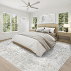 8x10 Area Rugs for Living Room, Washable Modern Abstract Large Area Rug Neutral - Image 4