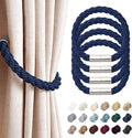 NICEEC 4 Pack Strong Magnetic Curtain Tiebacks Modern Simple Style Drape Tie by NICEEC