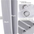 MIULEE Blackout Curtains for Bedroom Living Room 96 Inches Long 2 Panels - Image 4