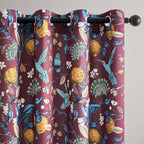 Rust Vintage Floral Curtains 84 Inch Long Luxury Whimsical Euro Flower Lemon by Topfinel