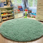 Amdrebio Sage Green Round Rugs 5Ft - Image 7
