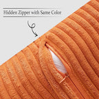 MIULEE Orange Decorative Throw Pillow Covers - Image 3
