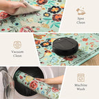 Rugflix 5x7 Washable Area Rug for Living Room, Soft Non Slip Low Pile Carpet - Image 5
