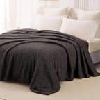 Whale Flotilla Queen Size Fuzzy Fleece Blanket, Fluffy Warm Soft Jacquard Bed - Image 2