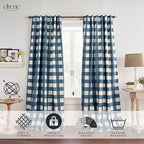 Elrene Home Fashions Farmhouse Living Grainger Buffalo-Check Blackout Window - Image 2