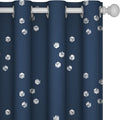 Deconovo Designer Series Silver Print Cubic Print Blackout Curtains by Deconovo