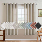 H.VERSAILTEX Living Room Linen Curtains by HVERSAILTEX