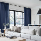 Navy Blue Curtains 120 inch Length - Image 7