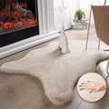 Ashler Faux Fur Rug, Upgraded Soft Faux Rabbit Fur, 2 x 3 Feet, Machine by AshlerHomeDeco
