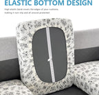 Leather Look Couch Cushion Covers Sofa Seat Slipcovers Sets Couches Furniture - Image 3