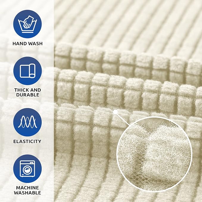 KEKUOU Stretch Oversized Sofa Slipcover 1 Piece Couch Sofa Cover Furniture - Image 4