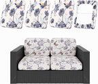 hyha 4Pcs Patio Cushion Covers, Stretch Outdoor Couch Cushion Covers, Washable by hyha