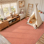 FinRèc 5x7 Washable Area Rugs for Bedroom Living Room, Low Pile Thin Rug Solid - Image 5