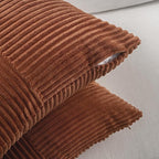 Fancy Homi 2 Packs Rust Euro Decorative Throw Pillow Covers 26x26 Inch - Image 4