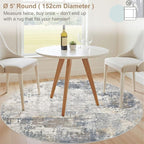 UERMEI 5ft Round Area Rug Living Room Rugs - Image 3