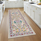 HEBE Washable Hallway Runner Rug 2'x 6' Non Slip Kitchen Rugs Runner, Low Pile by HEBE
