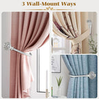 2 Pack Silver Curtain Holdbacks, USFOOK Decorative Drapery Tiebacks, Curtain - Image 6
