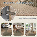 Lahome Modern Rainbow Easy Jute Rug, 6x9 Rug - Image 3