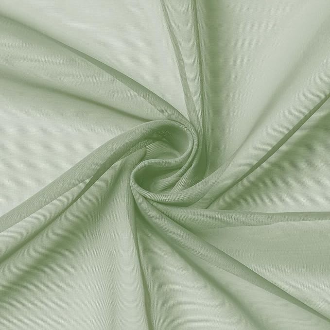 Cafe Curtains 36 Inch Length Tier 2 Pieces, Modern Soft Airy Sheer Kitchen - Image 9
