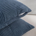 Fancy Homi 2 Packs Dusty Blue Long Lumbar Decorative Throw Pillow Covers 12x24 - Image 4