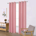 LEMOMO Pink Thermal Blackout Curtains/38 x 84 Inch/Set of 2 Panels Room by Lemomo