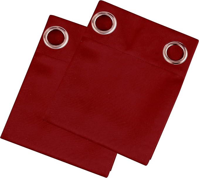 LEMOMO Dark Red Thermal Blackout Curtains/52 x 95 Inch/Set of 2 Panels Room - Image 9