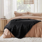 Bedsure GentleSoft Black Fleece Blanket - Image 6