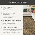 Vintage Brown 4x6 Area Rugs for Large Entryway, Bedroom Beside Rug, Non-Slip - Image 7