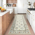 Washable Kitchen Runner 2x6 Non-Slip Floral Carpet Runner by GarveeHome