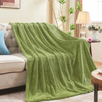 inhand Sage Green Fleece King Blanket - Image 2
