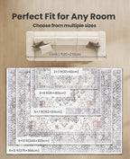 AMADA HOMEFURNISHING 5x7 Area Rugs, Washable Living Room Rug Low-Profile - Image 8