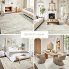Washable Rugs 3x5 Area Rugs for Living Room, Bedroom- Non Slip Vintage Entryway - Image 5