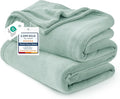 Bedsure GentleSoft Fleece Throw XL Blanket Sage Green by BEDSURE