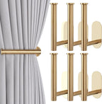 Groleca 6 Pack Adhesive Curtain Holdbacks Curtain Tie Backs Curtain Holdbacks by GROLECA