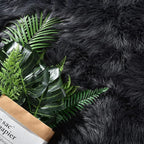 Latepis Dark Gray 2x5 Rug Runner Shaggy Machine Washable Faux Fur Rug Fluffy - Image 5