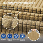 KEKUOU Stretch Loveseat Sofa Cover Slipcover, Couch Covers - Image 5