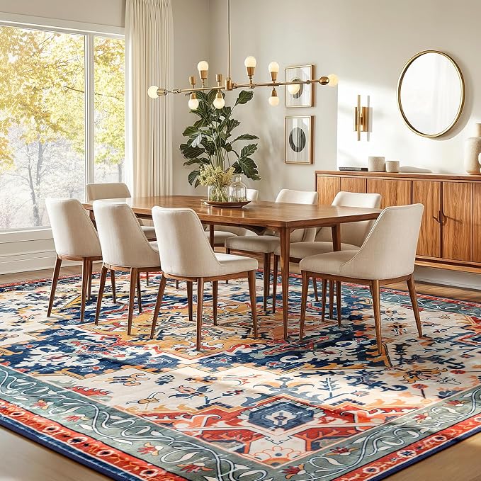 Rugflix 5x7 Area Rug for Living Room, Machine Washable Area Rugs - Image 8