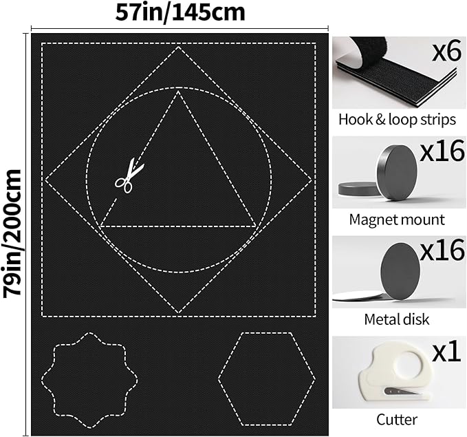 BKSAI 100% Blackout Window Cover, Portable Magnetic Black Out Curtains - Image 6