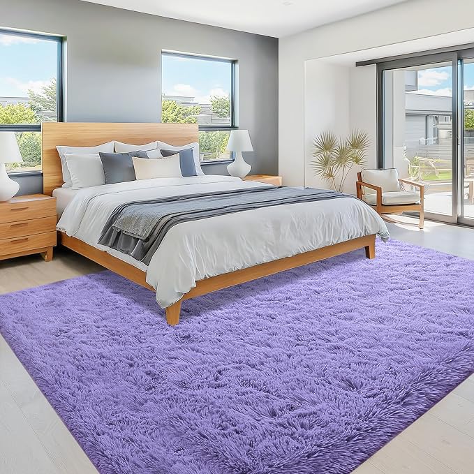 8x10 Area Rugs for Living Room: Fluffy Shag Soft Washable Rug Large Fuzzy Plush - Image 6
