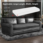 Leather Look Couch Cushion Covers Sofa Seat Slipcovers Sets Couches Furniture - Image 3