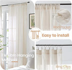 BGment Linen Curtains 84 Inch Length - Image 6