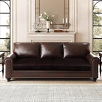 Leather Look Couch Cushion Covers Sofa Seat Slipcovers Sets Couches Furniture - Image 2